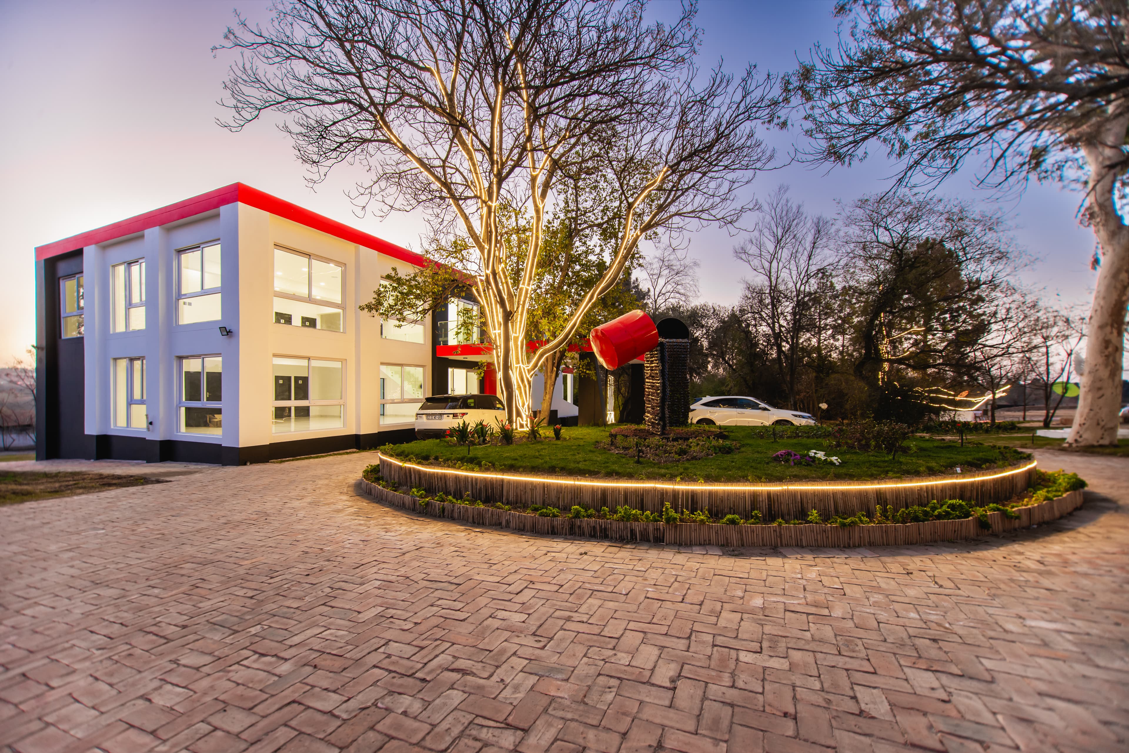 Beautiful floral garden area