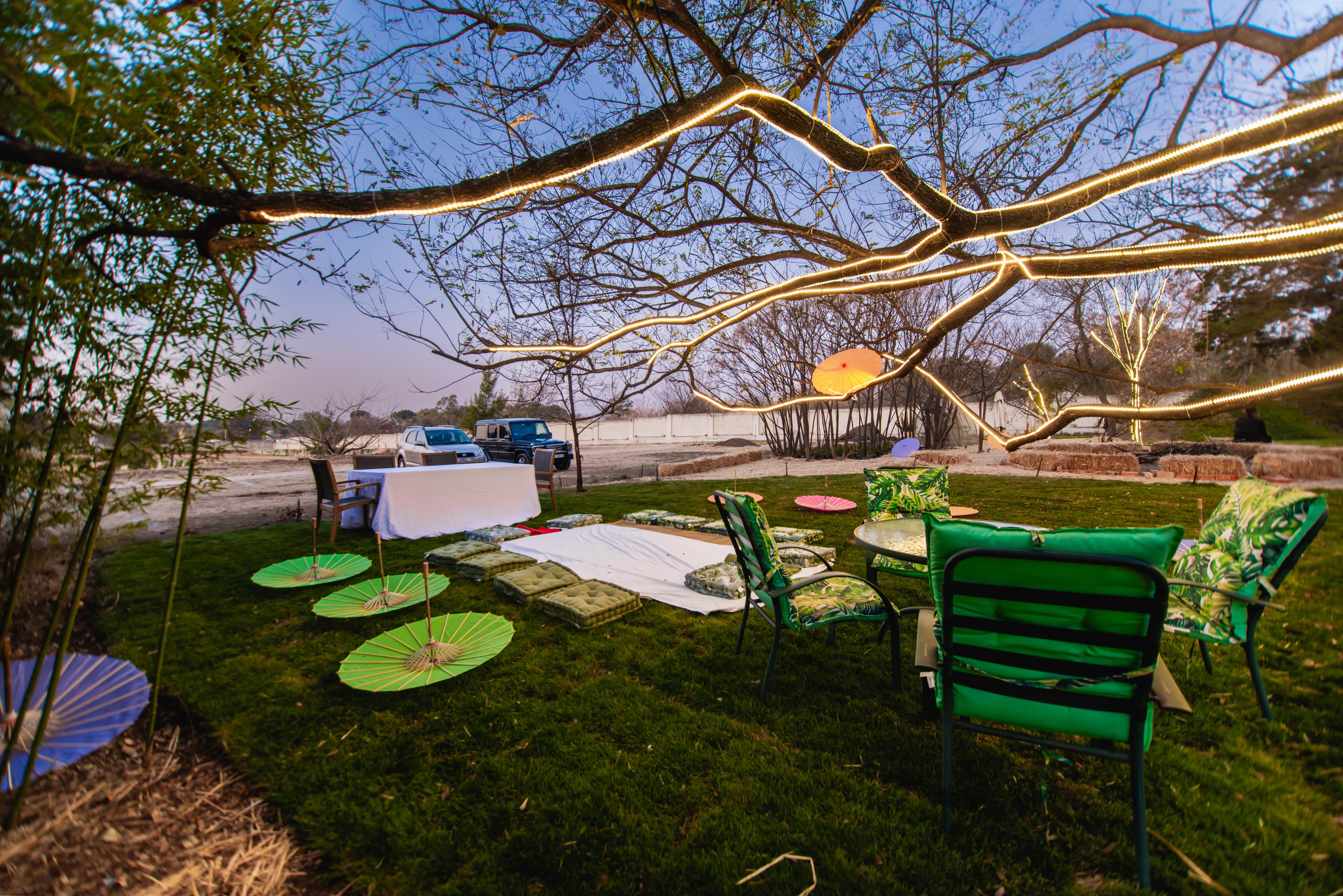 Outdoor venue with scenic landscape